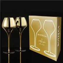 Weinglas Magnifico Bottega Gold Set mit 2 Gläsern